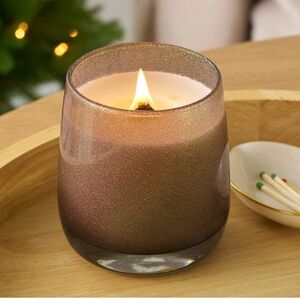 NEW Better Homes & Gardens Wood Wick Cinnamon & Orange Glitter Candle, 14.5 oz